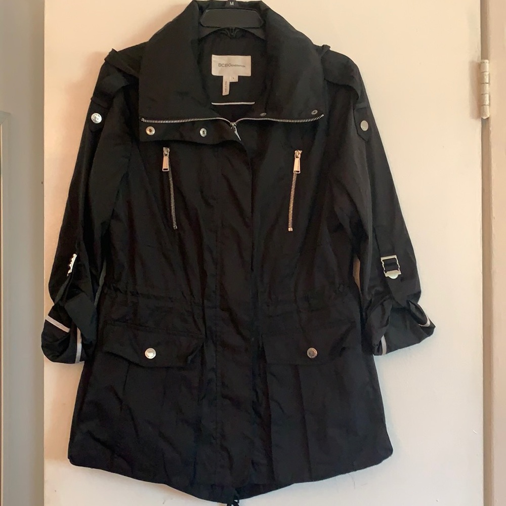 BCBG Black light Rain Coat